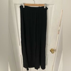 Reformation long silk skirt with slit